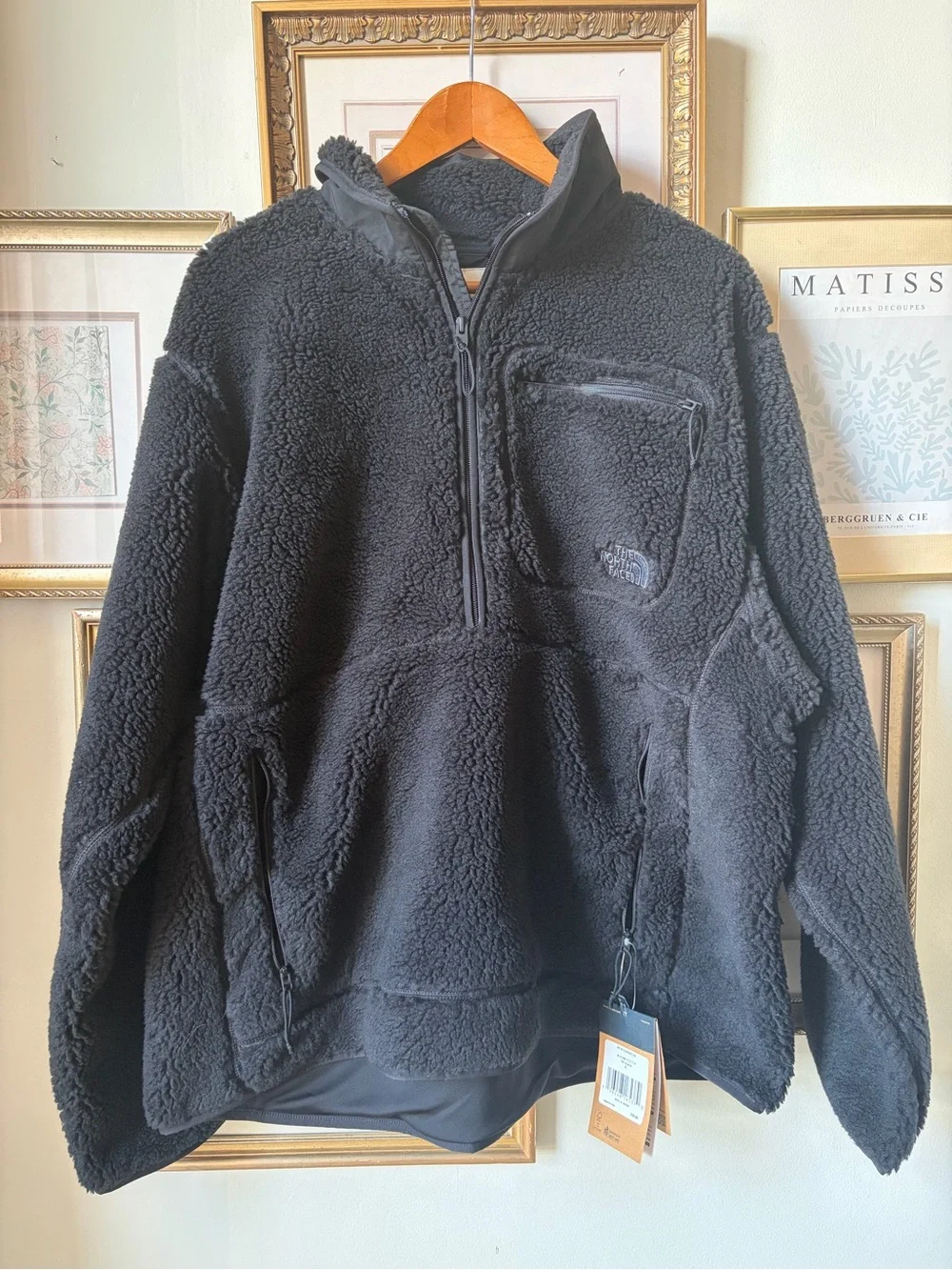 NWT The North Face Extreme Pile pullover jacket in black XL